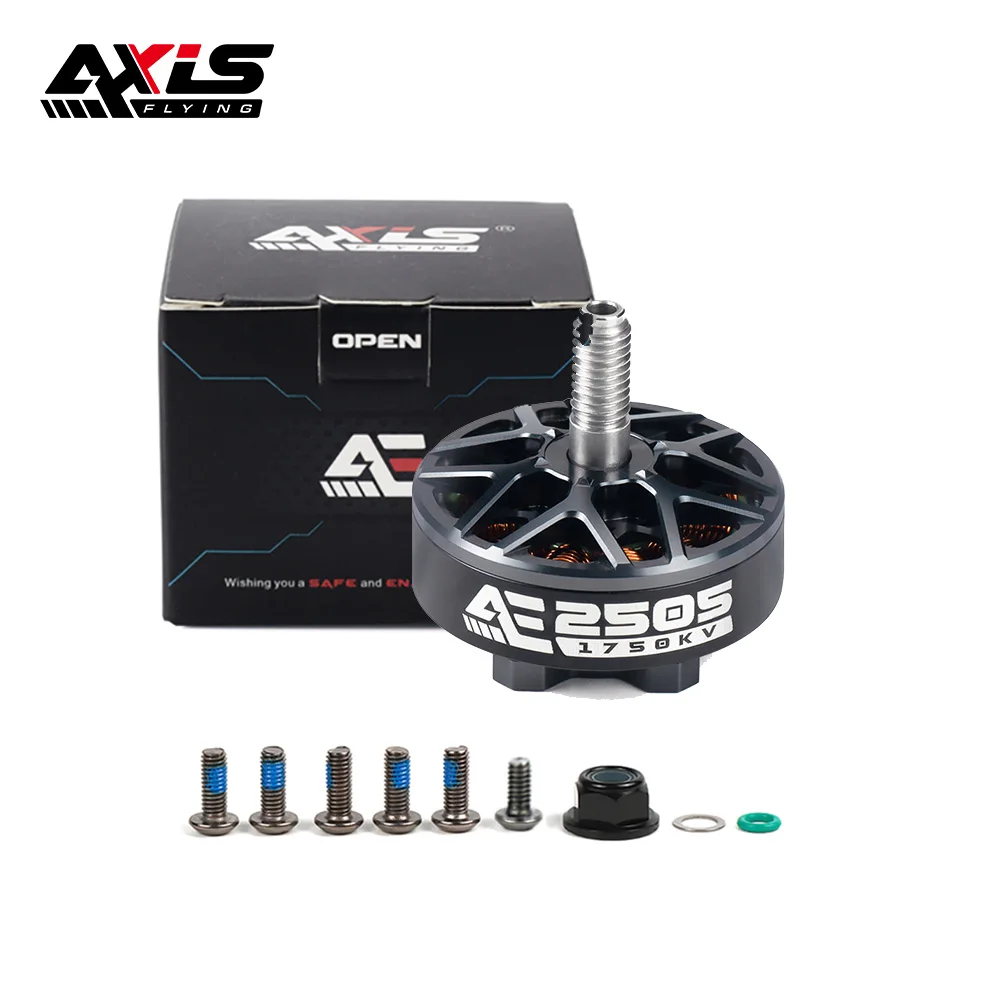 

AxisFlying AE2505 1750KV 2050KV 6S Brushless Motor 5mm Shaft Compatible 5-6inch for RC FPV Freestyle Drone