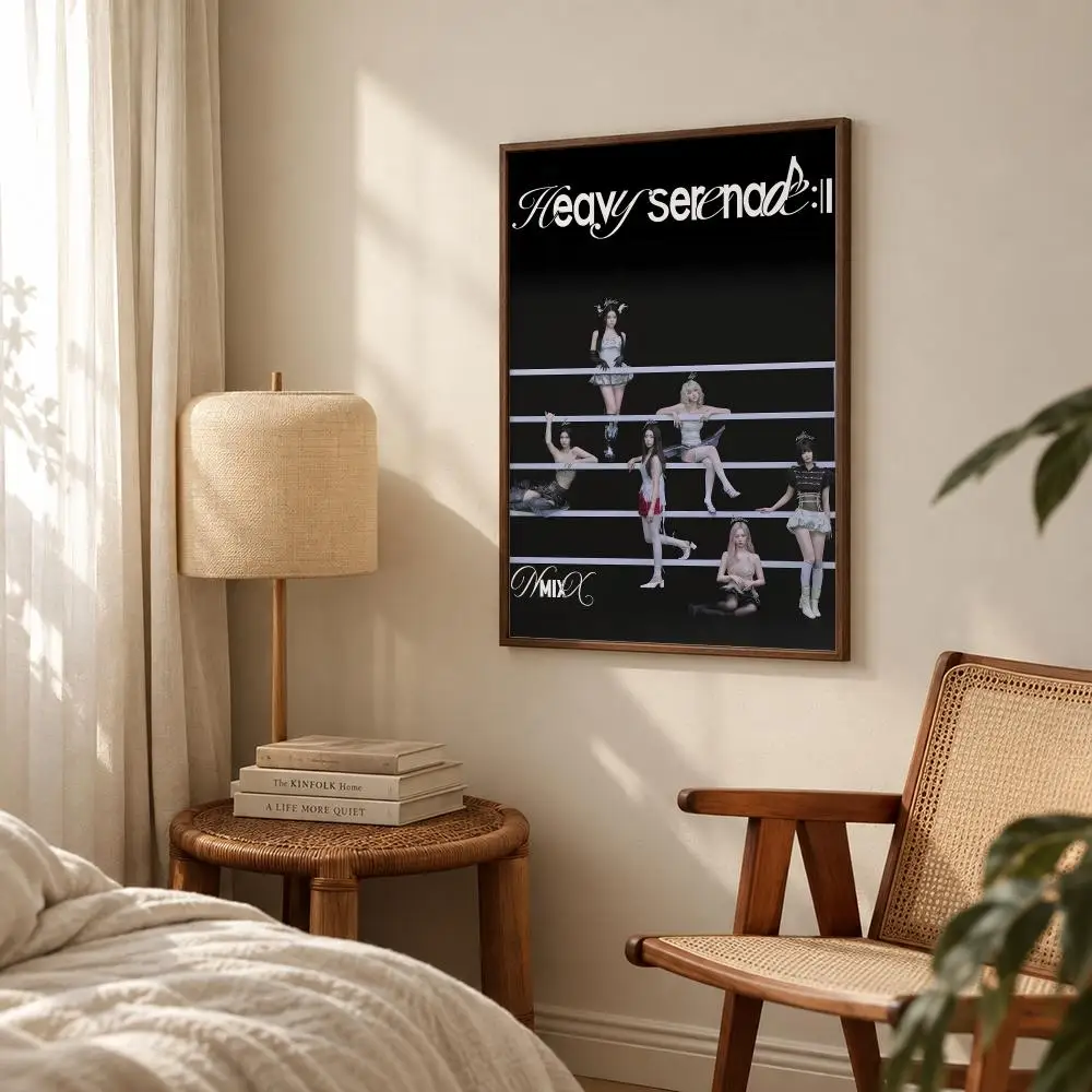Kpop Girl Idol Group NMIXX Poster Self‑Adhesive Waterproof Poster Sticker Coffee House Bar Wall Art Home Decor - view 4