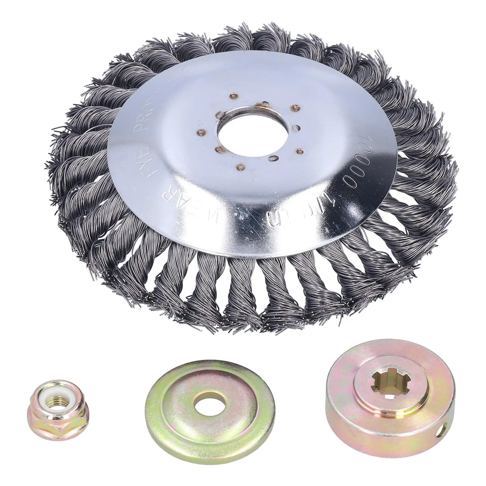 

6inch Steel Wire Trimmer Head Replacement for Handheld Lawn Mower with Protective Cover Garden Tool