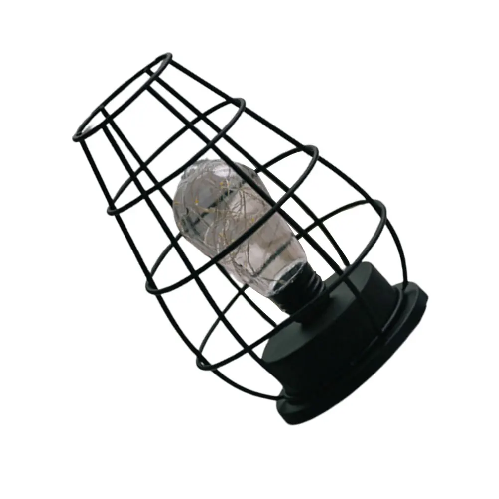 

Vintage Iron Art Lamp Wine Flask Shape Bedroom Night Light Decorative Led Light For Home Bar Coffee Shop Camping Hiking Travel