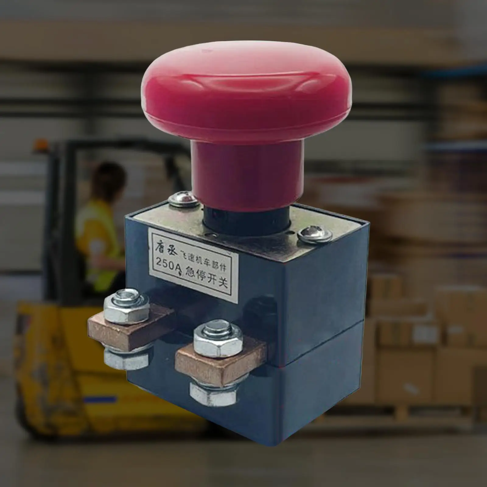Industrial Emergency Stop Push Button Switch Dustproof Bakelite Assembly for Forklift Safety Equipment and Spare Parts