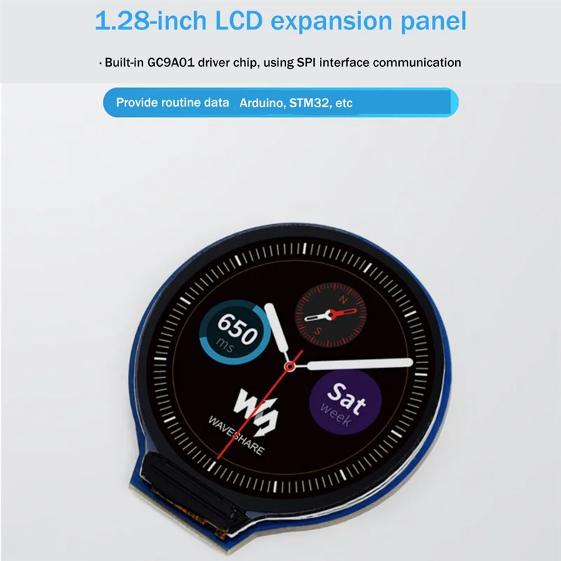 Waveshare 1.28 بوصة شاشة عرض دائرية وحدة شاشة LCD 240X240 بكسل SPI الاتصالات LCD لوح تمديد HOT