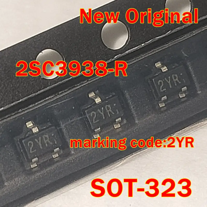 

10pcs to 500pcs 2SC3938-R SOT-323 New Original marking code:2YR Silicon NPN epitaxial planer type(For high speed switching)