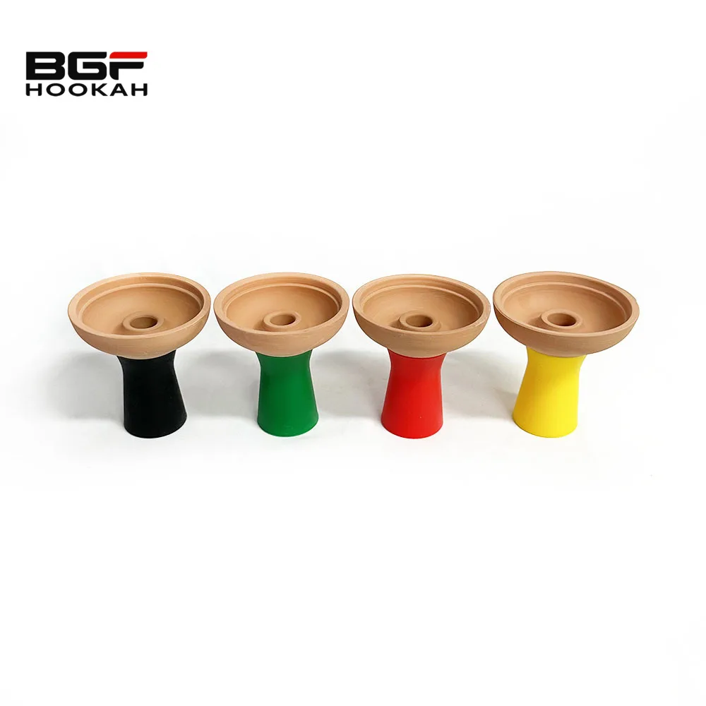 Colorful Premium Clay Silicone Phunnel Hookah Bowl for Nargila Shisha Smoking Hookah Accessories