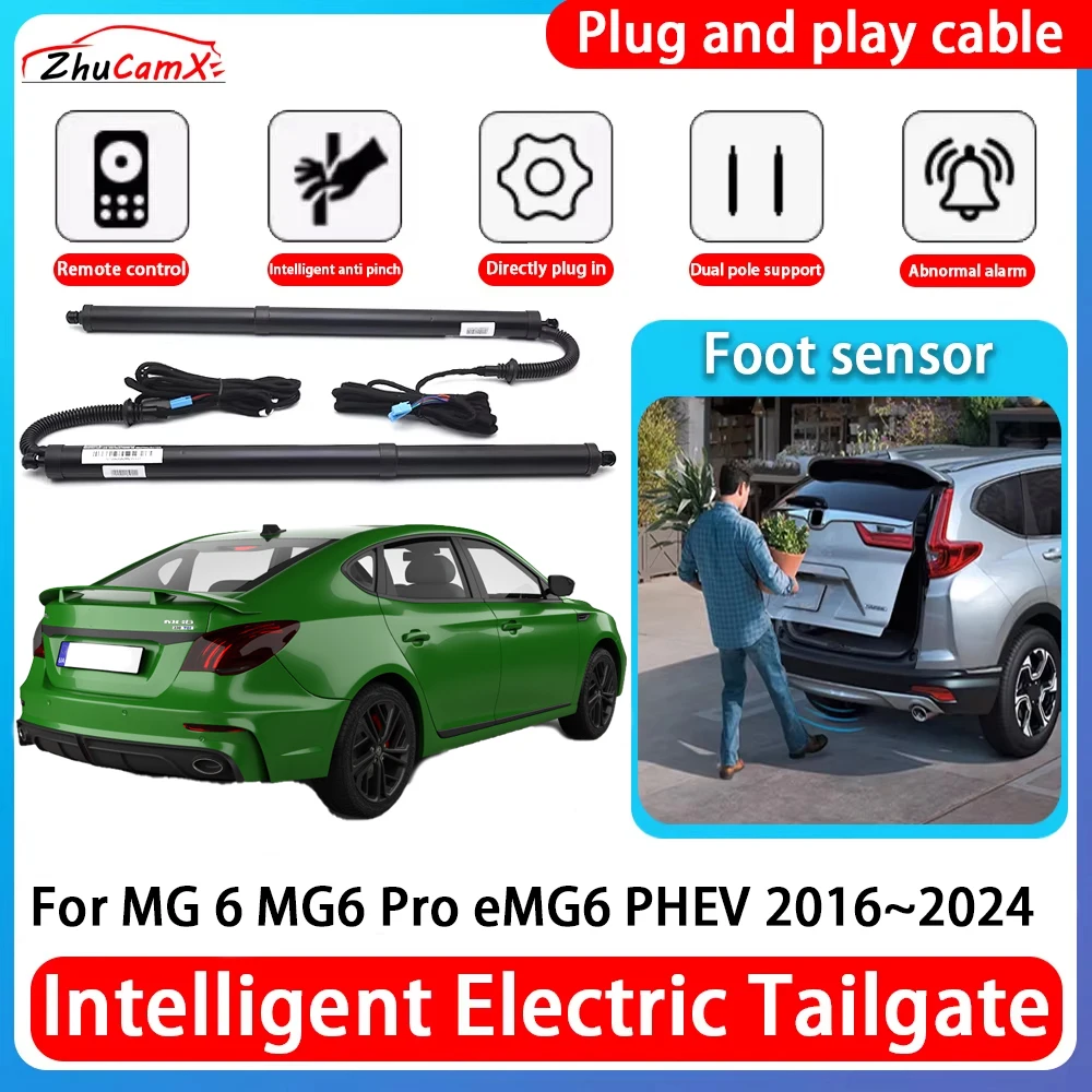 ZhuCamX Car Power Trunk Electric Suction Tailgate Intelligent Tail Gate Lift Strut For MG 6 MG6 Pro eMG6 PHEV 2016~2024