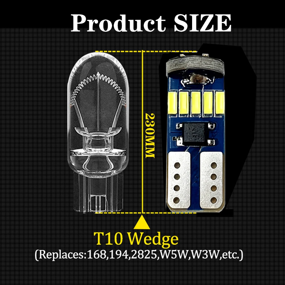 BMTxms 2 قطعة W5W T10 LED ضوء التخليص لشركة فولكس فاجن جولف mk3 mk4 mk5 mk6 3 4 5 6 باسات B5 B5.5 B6 B7 B8 CC Polo 6r توران العلبة 2