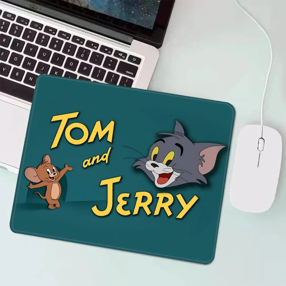 Cartoon T-Tom and J-Jerry Gaming Mouse Pad XS Small Mousepad For PC Gamer Desktop Decoration Office Mouse Mat Deskmat Rug