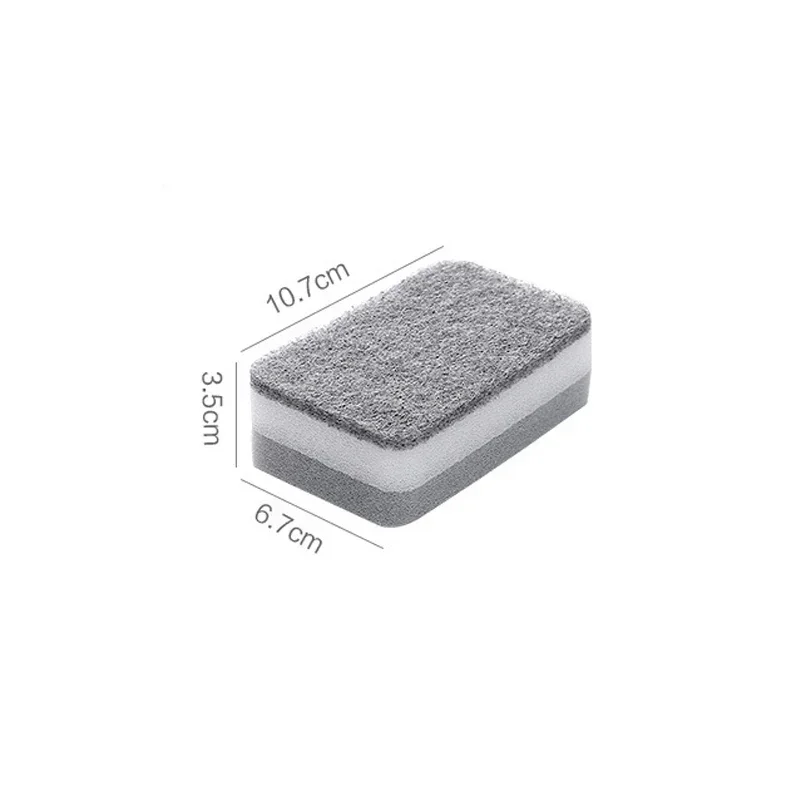 5/10pcs Double-sided Cleaning Sponges Pan Pot Dish-Washing Sponges Household Scouring Pad Kit Tools Kitchen Tableware Brush