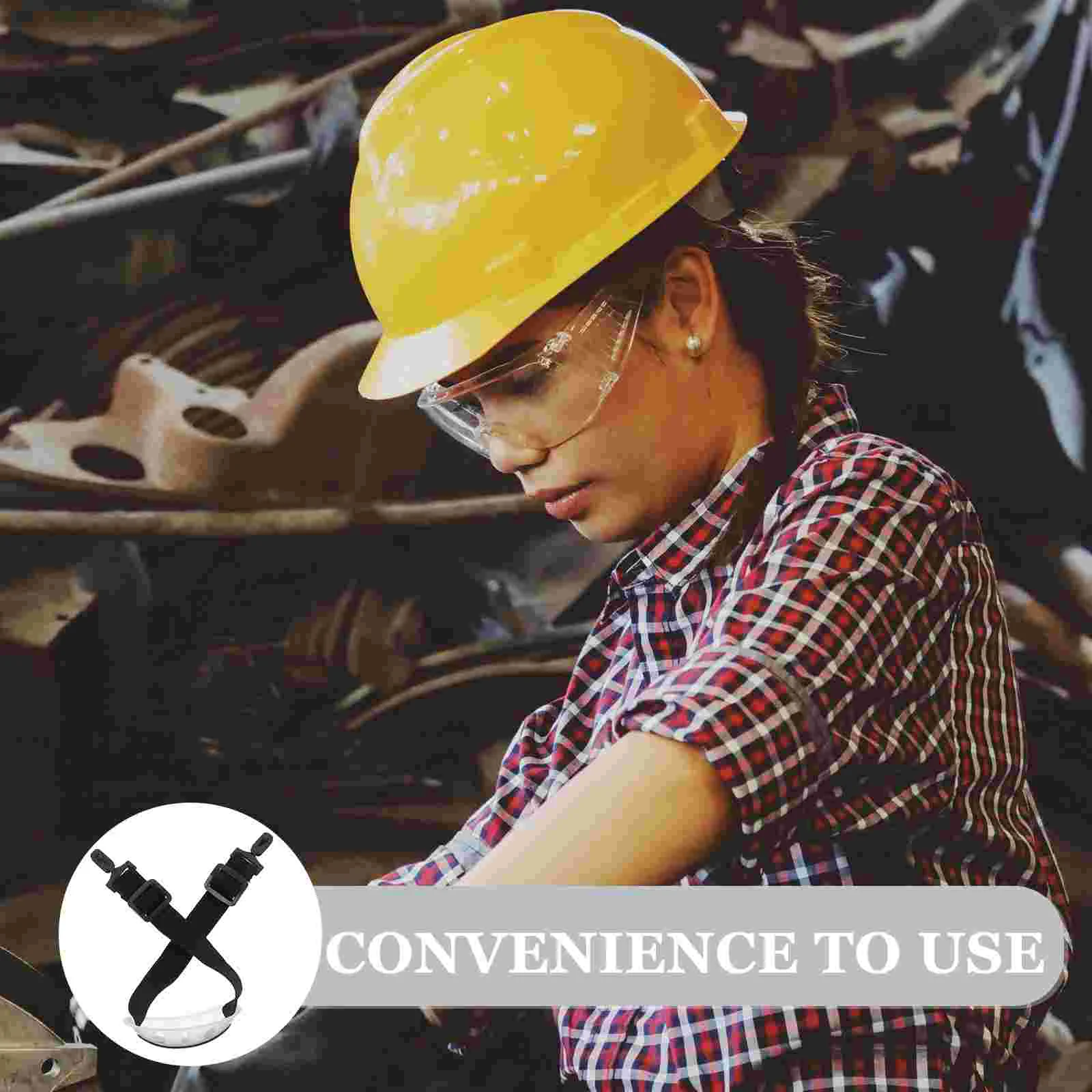 قطعتان من ملحقات القبعة الصلبة بحزام الذقن الأسود، مصنع البناء القابل للتعديل، الأنشطة الخارجية خفيفة الوزن