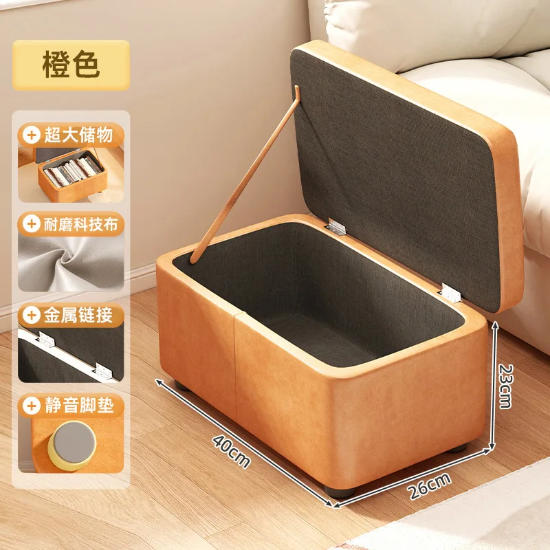 Home Door Shoe Stool,Large Capacity Storage Box,Long Wooden Stool Storage Box,Living Room Stool,Bathroom Footrest,Furniture