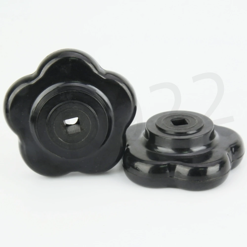 Customized YK922 Bakelite Plum Butterfly Knob Square Hole High And Low Voltage Handle For Mechanical Equipment