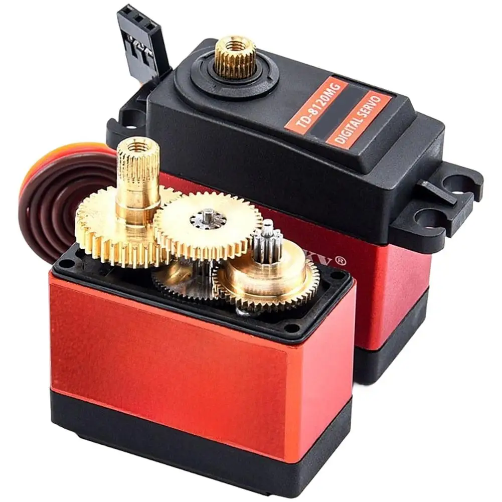 Digital Steering Gear TD8120MG 20 Kilogram Torque 180 Degree Rotation with Alloy Gear for Robotics Applications