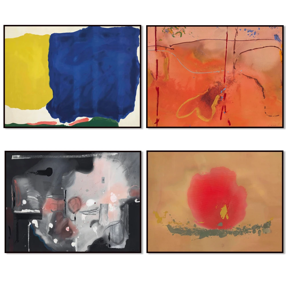 American abstract expressionist painter Helen Frankenthaler, lyrical abstract art prints, wall art prints, home decor posters