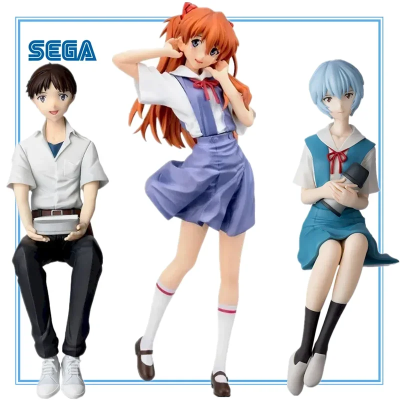 En Stock, Figura de Anime Original de SEGA, Neon Genesis Evangelion XStellar, Soryu Asuka Langrey, Versión Uniforme, 21 cm, Modelo de Juguete, Regalo