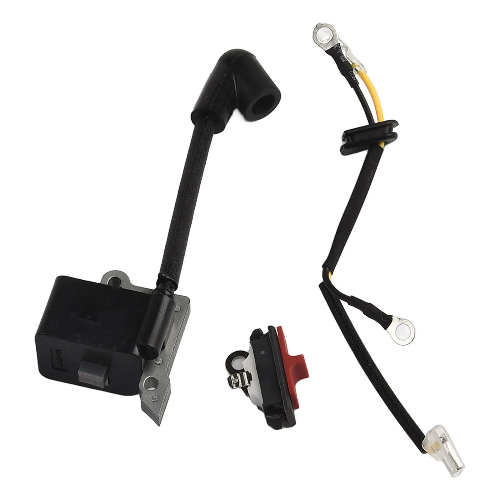 1Set High-Performance Ignition Coil With Switch For 136 137 141 235 240 Chainsaws 545063901 530039143 545199901 Power Tool Parts