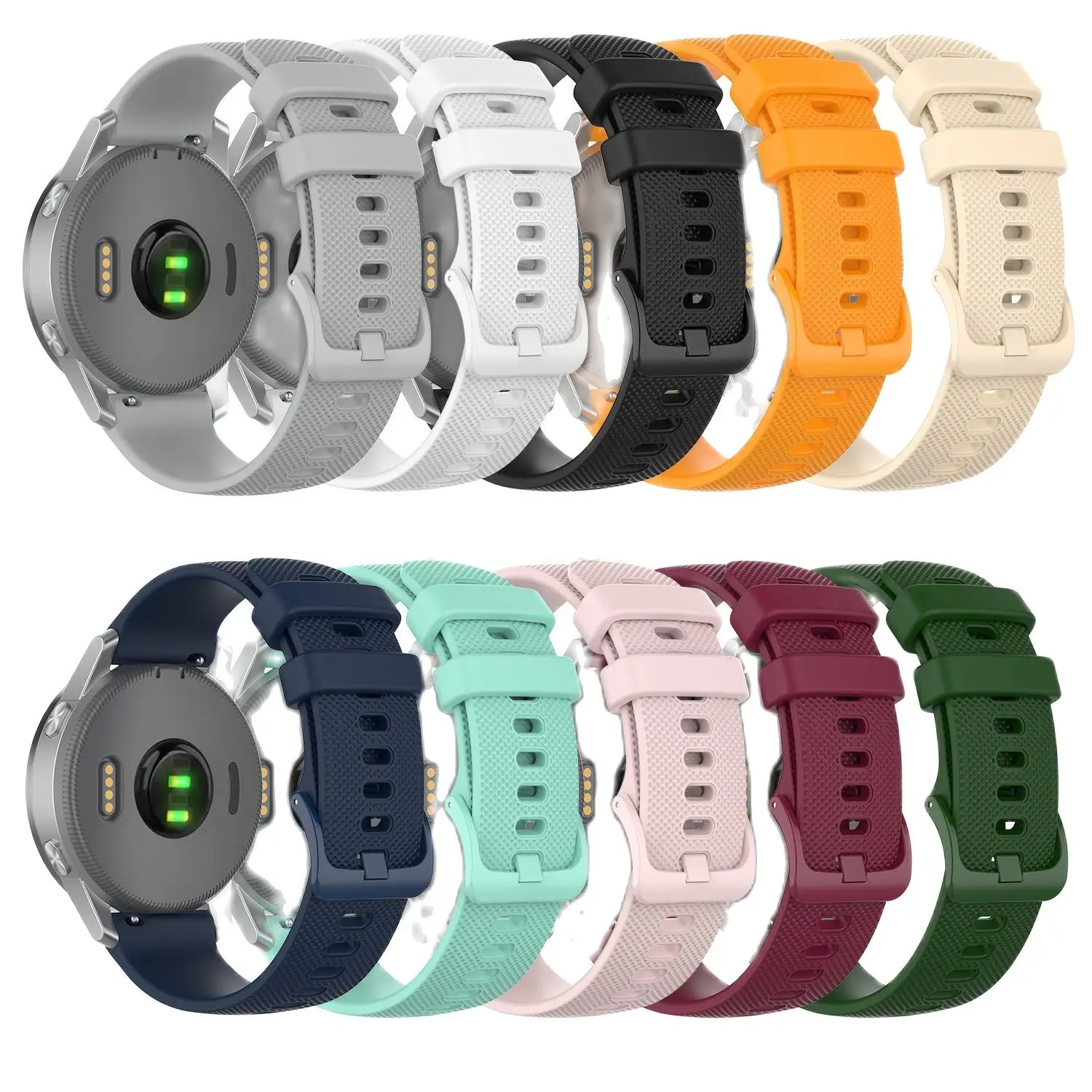 WatchBand Strap For Haylou RS4 Plus Smart Silicone Wristband For Haylou RT2 GST Bracelet For Amazfit GTS Bip pop pro Watchstrap