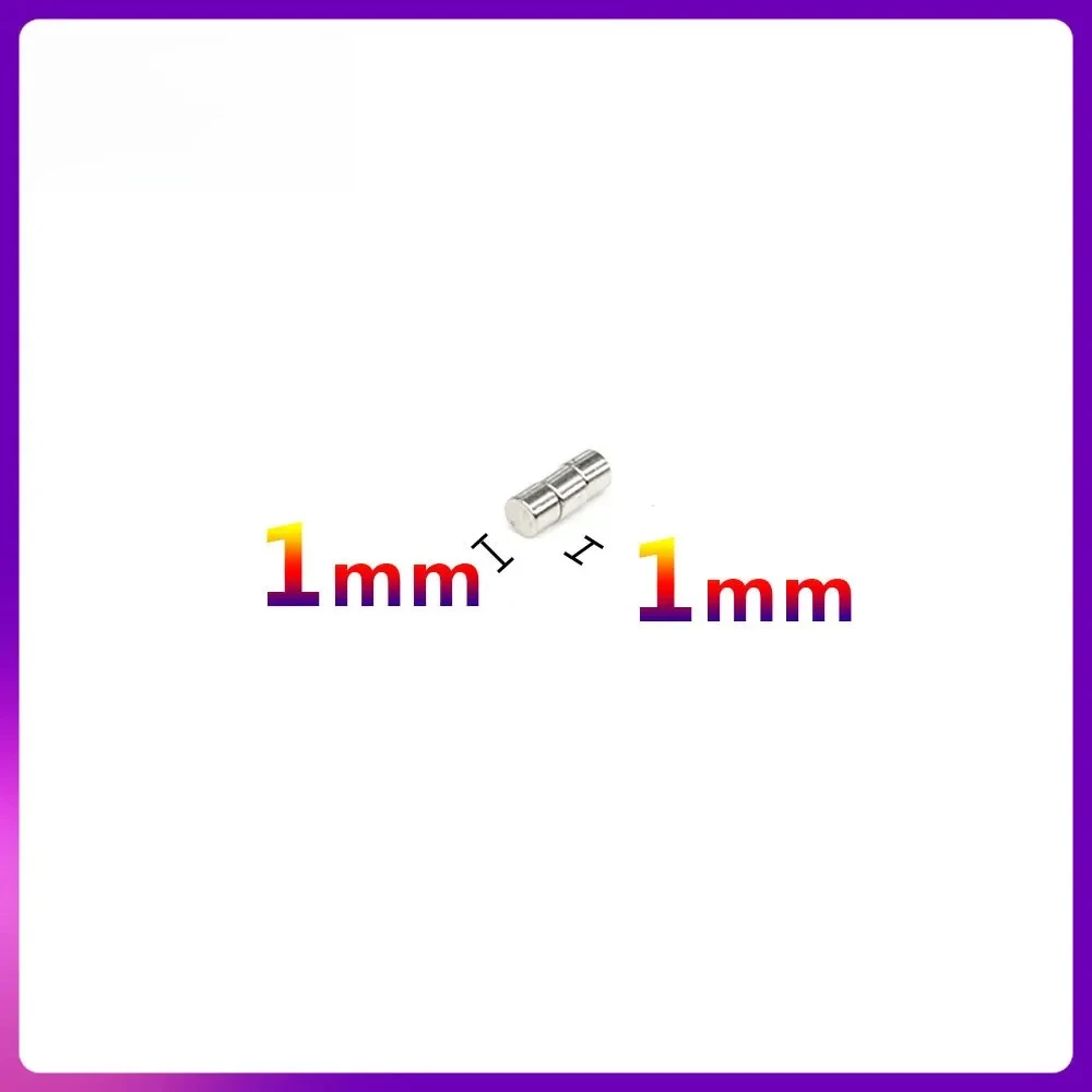 1x1mm Small Circular Magnets 1x1mm Round Strong Magnets for Organizing Memos, Photos, and DIY on Fridges and Cabinets 1mmx1mm