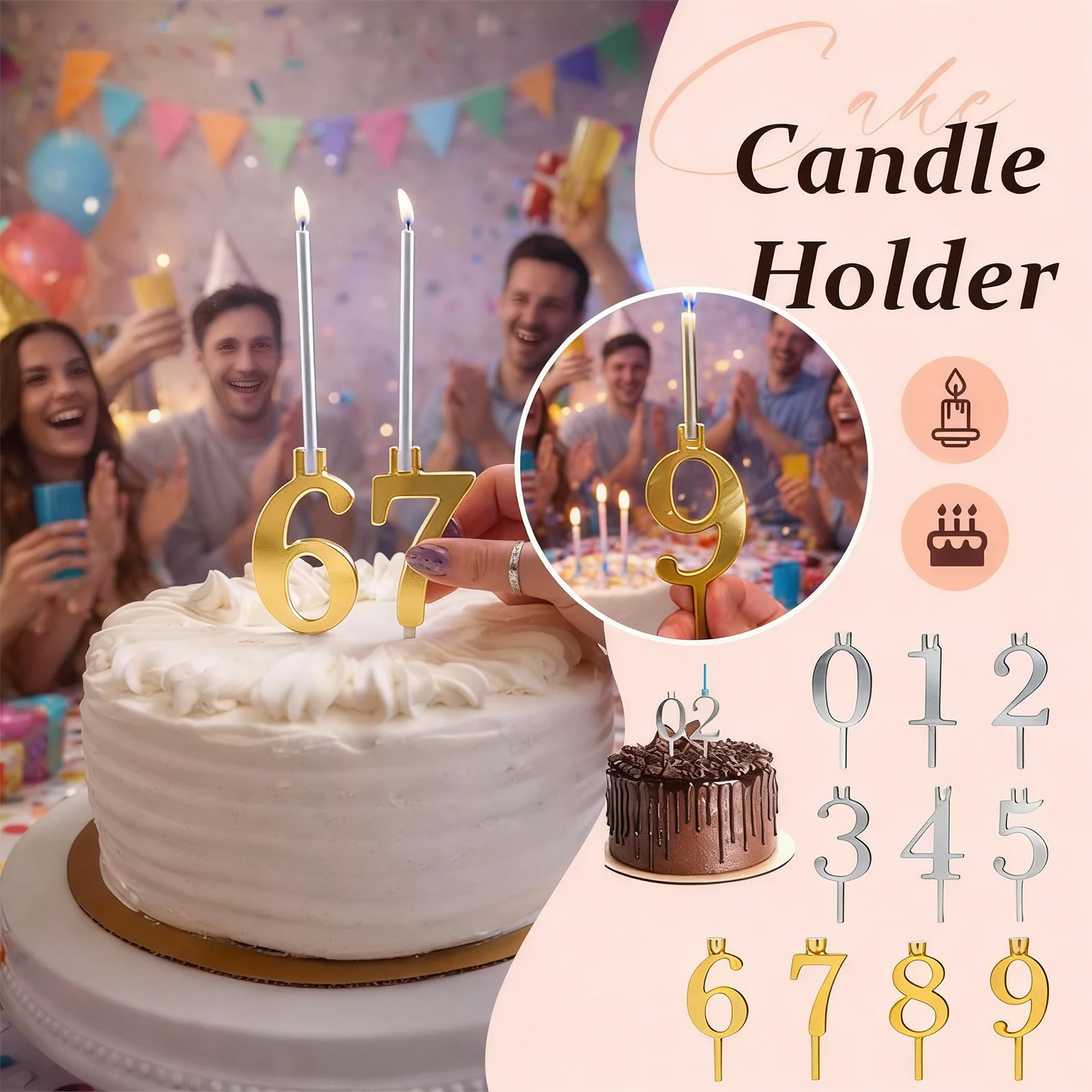 مجموعة حاملات شموع بأرقام من 0 - مراجعة Candle Holder Set وسعره