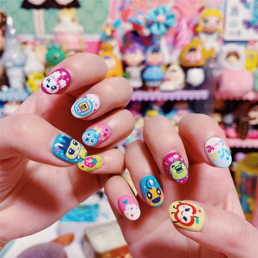 

TSC-457 TSC-498 Japanese mobile game cartoon electronic pet3D Back glue Nail sticker Nail decoration Nail art Nail ornament
