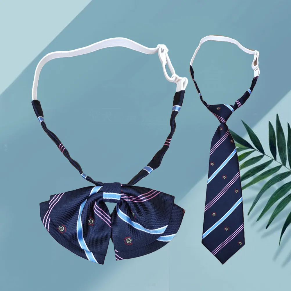 2-teiliges Krawatten-Set, stilvolles Cosplay-Zubehör-Set für Party-Kostüme, leuchtende Farbe, lichtbeständig, 27 cm