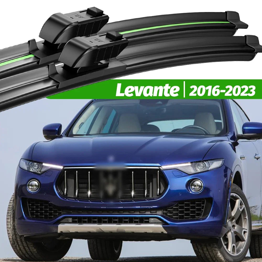 

For Maserati Levante 2016-2023 2pcs Front Windshield Wiper Blades 2017 2018 2019 2020 2021 2022 Windscreen Window Accessories