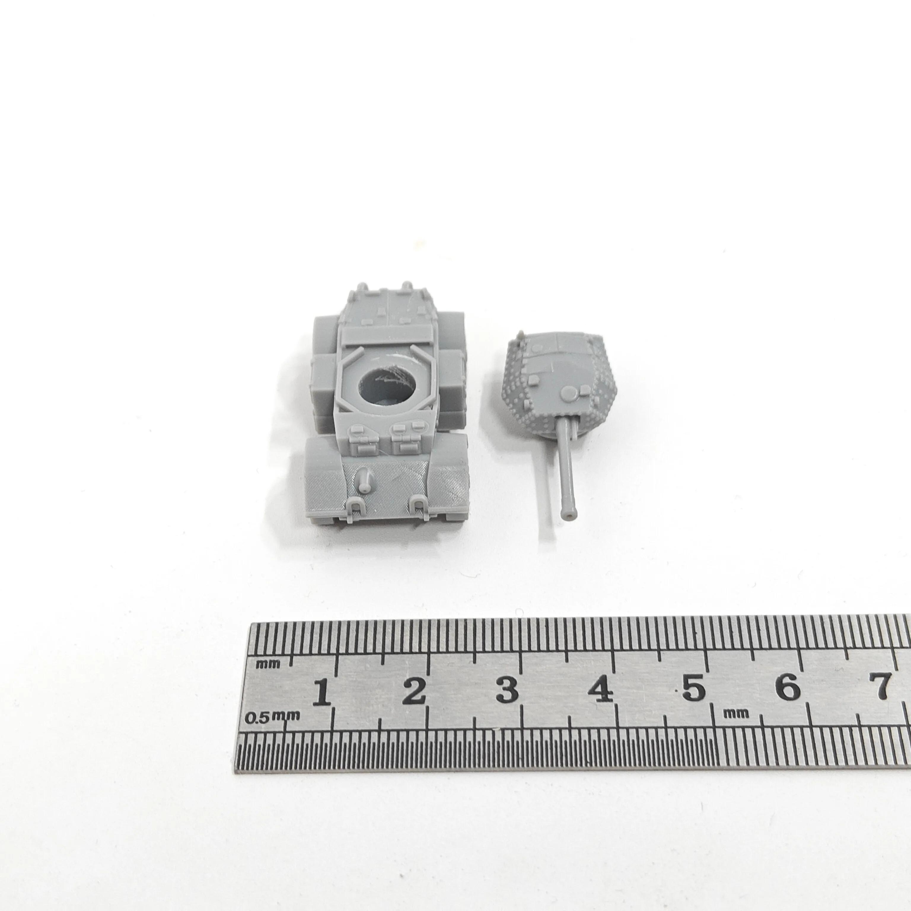 WWII British Mk III Tank,3D Printed,1/144 Scale Mini Tank Model,Resin,Paintable view 3