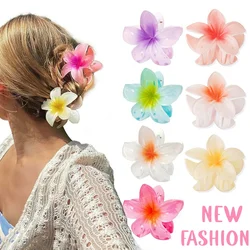 Flower Shape Hair Claw Women Summer Fashion Hair Clip Sweet Girls Shark Hairpin Simulation Zinnia Flowers Hair Claw Accessories