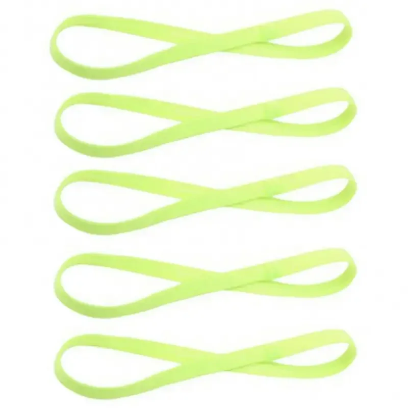 1/2/3/5pcs Women Sweatbands Football Yoga Pure Hair Bands Anti-slip Elastic Rubber Thin Sports Headband Men Hair Accessories