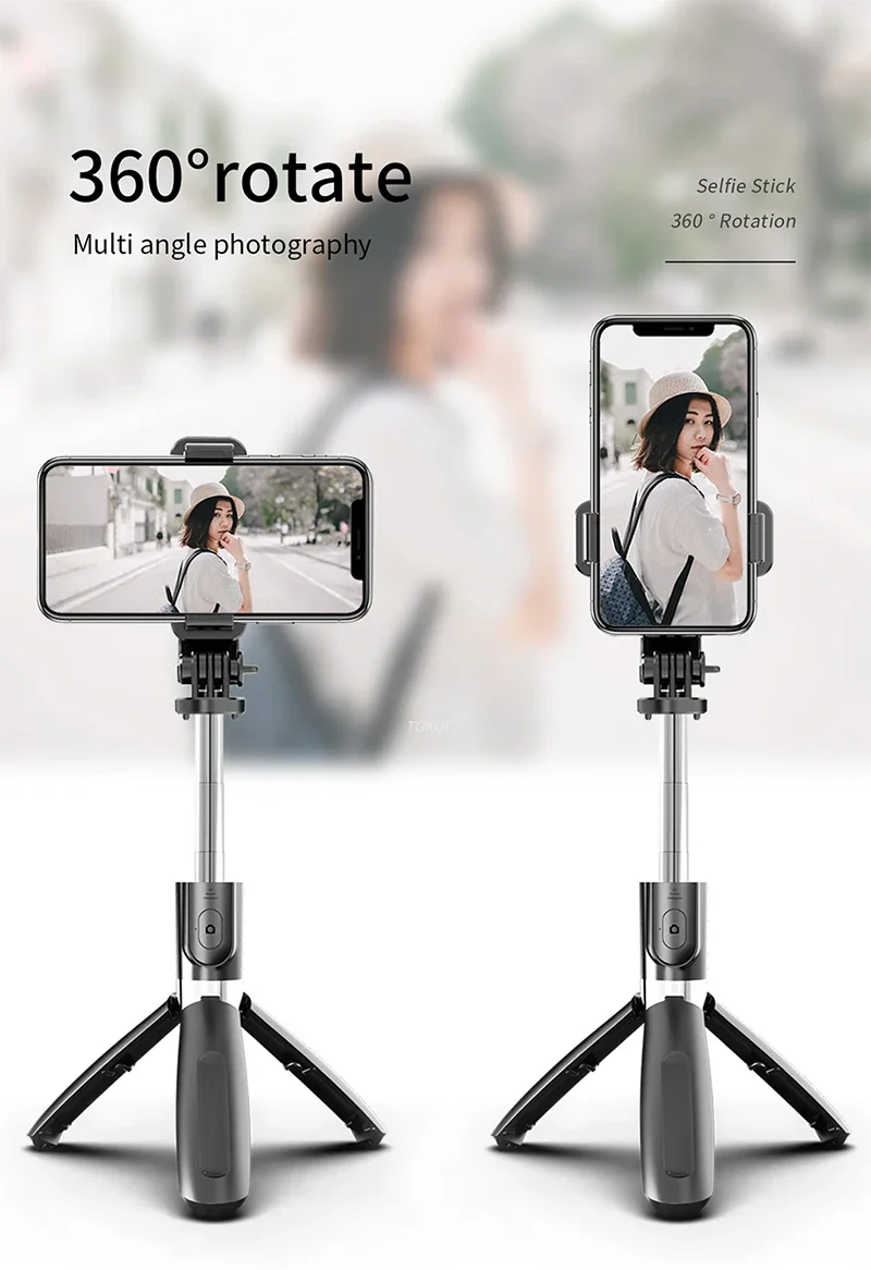 FF-H36A Selfie Stick treppiede pieghevole e supporto Video monopiedi universale per smartphone per Gopro