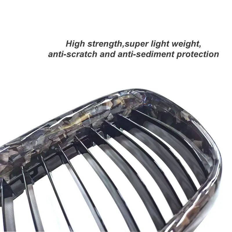 E92 E93 M3 مزورة من ألياف الكربون 1-Line شواء المصد الأمامي شبكة الكلى لسيارات BMW M3 E92 E93 شواية الكربون 2010-2013 #5