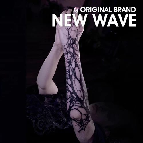 Tatuajes Temporales de venas negras, tatuaje falso artístico para mujer, hombre, brazo, línea Punk, pegatina de tatuaje, Tatuajes Temporales impermeables