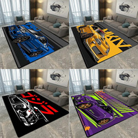 GTR Racing Pattern Bedroom Floor Mats Decoration Home Living Room Floor Mats