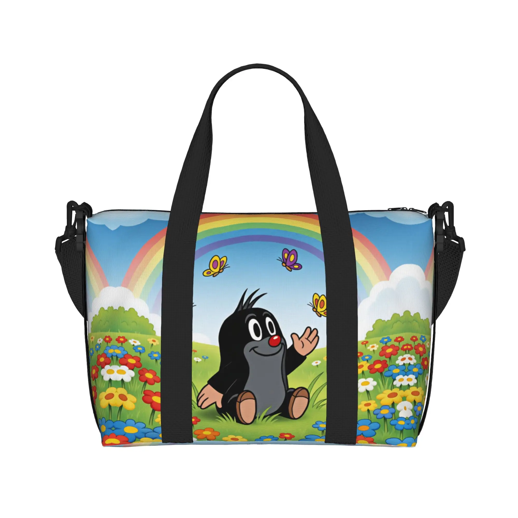 Custom T-The L-Little M-Mole Cartoon Grocery Tote Shopping Bag Women Big Capacity Anima Krtek Krtecek Gym Beach Travel Bags
