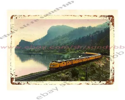 1pcs Union Pacific Streamliner railway railroad train metal tin sign pub kitchen s