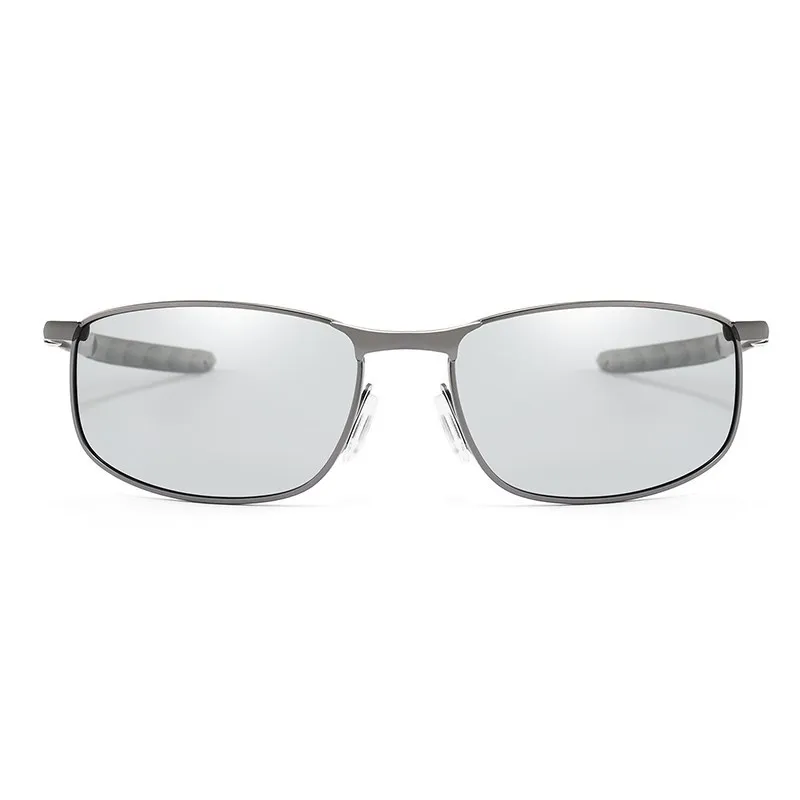 Photochromism Fishing Sunglasses Chameleon Men Women Outdoor Driving Sun Glasses Square Sunglasses Anti-UV Eyewear 12-KPBS1830