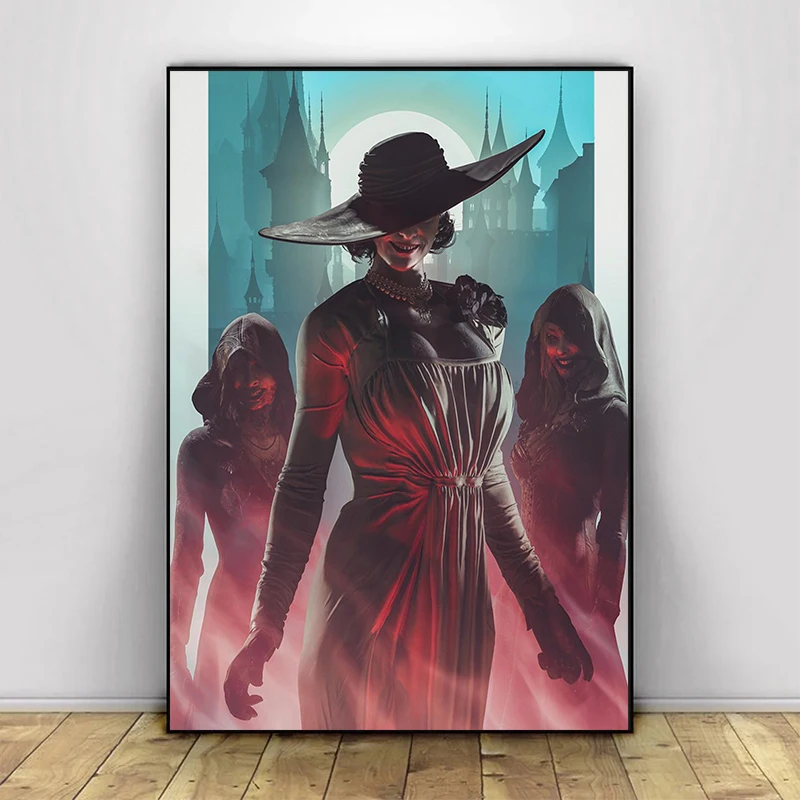 Classic Hot Video Game Action Gunfight Resident-Evil Collection Vintage Poster Print Canvas Painting Wall Art Picture Home Decor