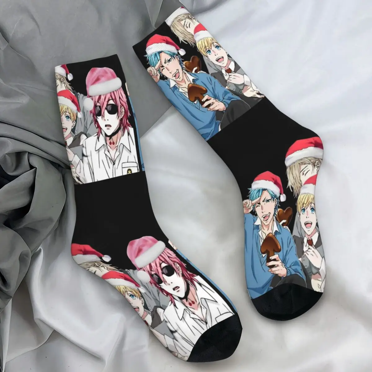 Yarichin B Club Stockings Manga Boy Custom Gothic Socks Autumn Anti-Slip Socks Adults Men Cycling Quality Socks