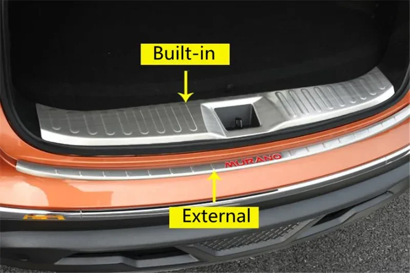 

For Nissan Murano 2015-2021 stainless steel car trunk threshold guard anti-scratch protection car styling