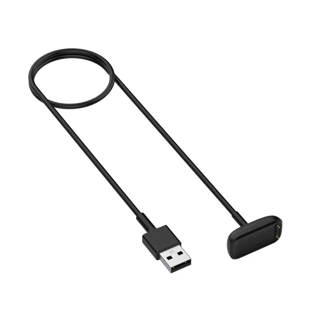 ตัวแปลงสายชาร์จ USB แบบพกพาป้องกันวงจรได้ดีป้องกันการรบกวน Fitbit Luxe ขนาด1เมตรนำเข้า