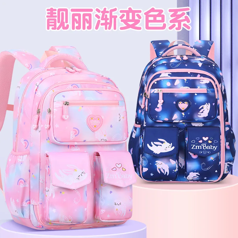 

Girl Children Backpack School Bag Back Pack Pink For Kid Child Teenage Schoolbag Primary Kawaii Cute Waterproof Little Class Kit