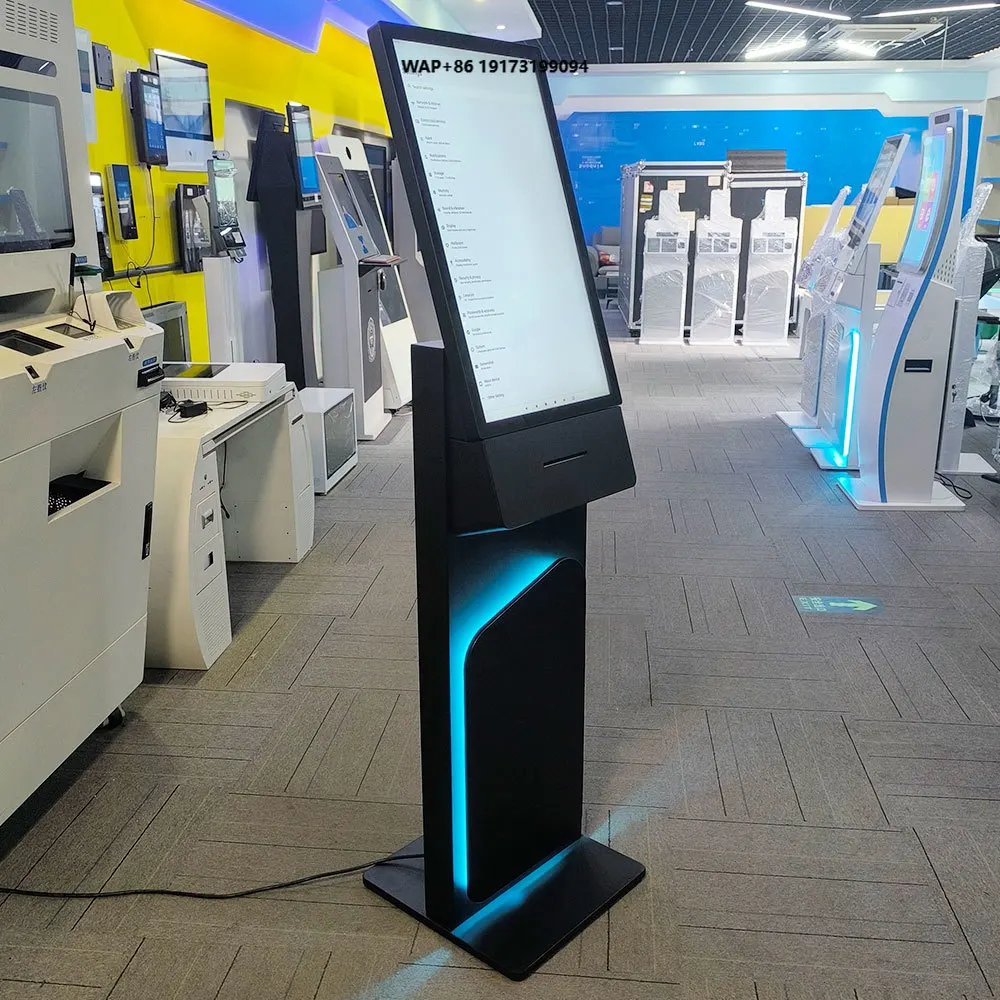 Stock Available Android Powered Self Ordering Kiosk with Printer Microphone Custom Functions