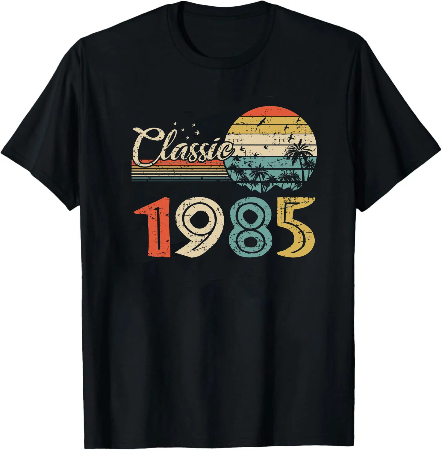 40th Birthday T-shirt 1985 Tshirt Birthday Souvenir Women for Men Happy Birthday T Shirt Retro Style TEE Gifts CONTTON Camisas