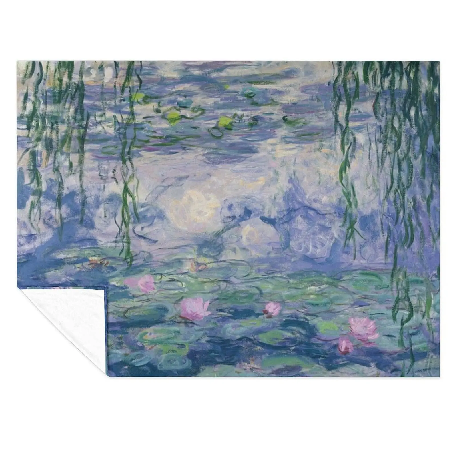

Water Lillies Throw Blanket Luxury Brand Travel Decorative Sofa Designers Blankets