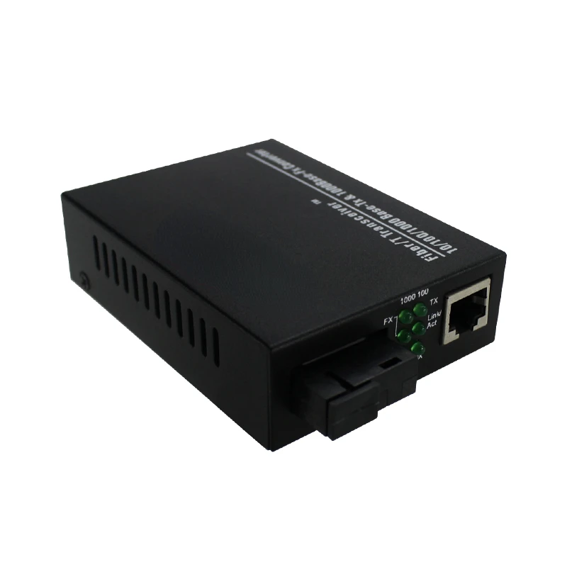 Optical Transmitter and Receiver, Ethernet Media Converter, 10/100/1000 Base, Fiber Transceiver, High Compatibility