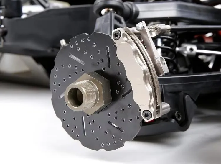 CNC precisiebewerking voorwiel schijfdraad remsysteem voor ROVAN ROFUN KM HPI BAJA 5B 5T 5SC