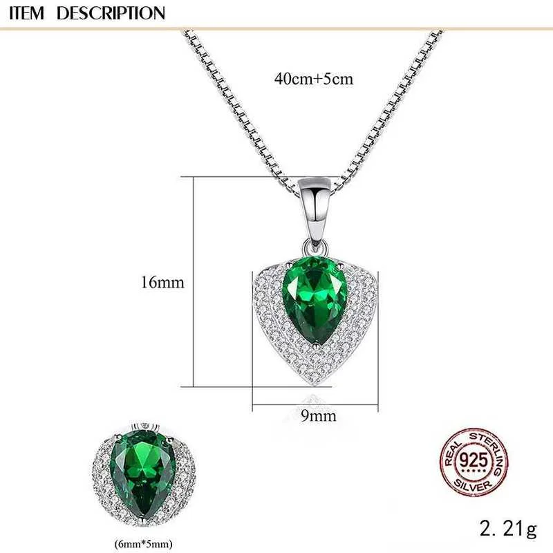 SACE GEMS Colorful Gems Pendant Necklace Women 925 Sterling Silver Clavicle Chain Wedding Party Luxury Fashion Fine Jewelry