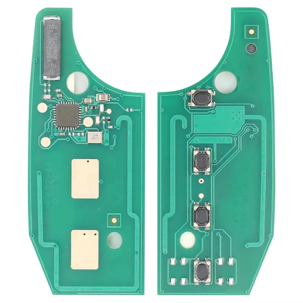 car Folding Remote Car Key Fob for Jeep Renegade 2016 2017 2018 433MHz 48/4a Chip Megamos AES- 2ADFTFI5AM433TX SIP22 Blade