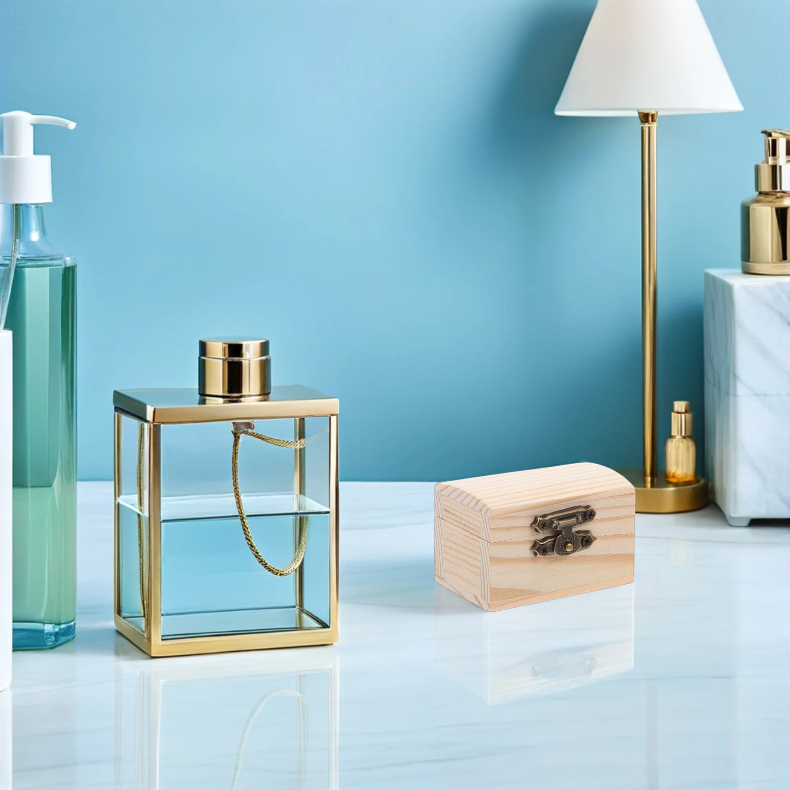 

12Pcs Mini Unpainted Wooden Box with Hinged Lid Locking Clasp for DIY Crafts Jewelry Storage and Party Favors Hinged Craft Box