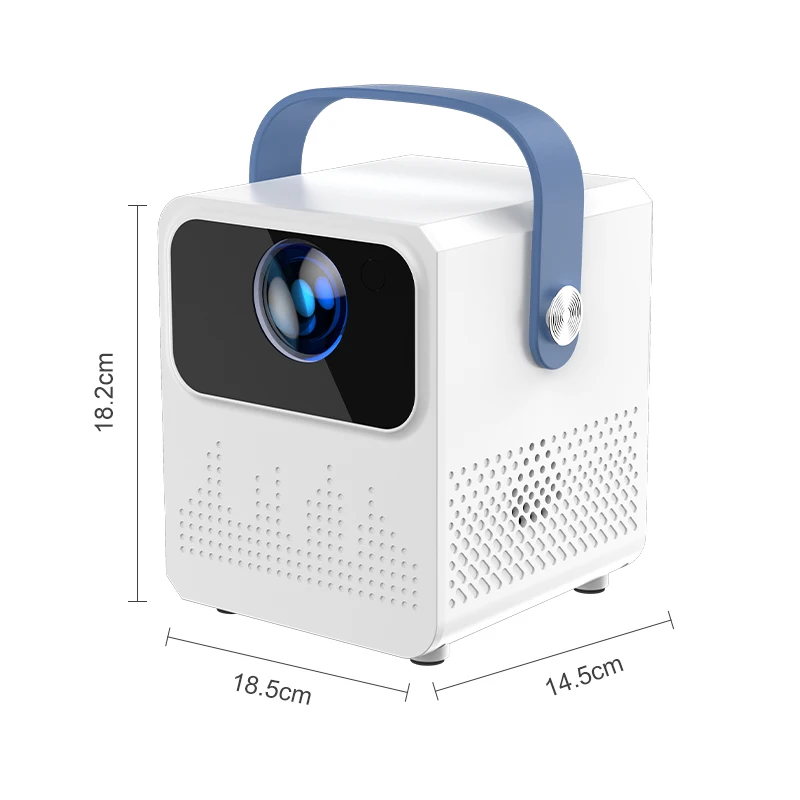Draagbare T2mini Android-projector Home Theater Elektrische focus HD Draadloos 5G Mobiel Hetzelfde scherm WIFI Bluetooth Smart-projector