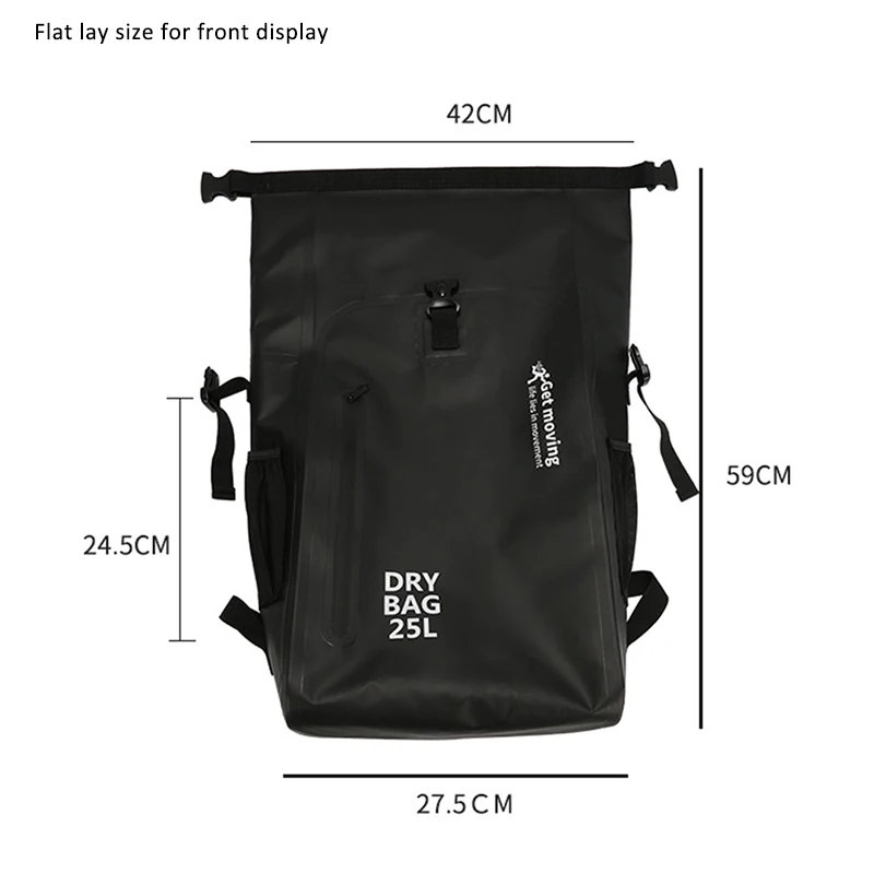 25L Swimming Bag Dry PVC Backpack Waterproof Bucket Sack Large River Trekking Bags Rafting Outdoor Travel Sport Storage Bag